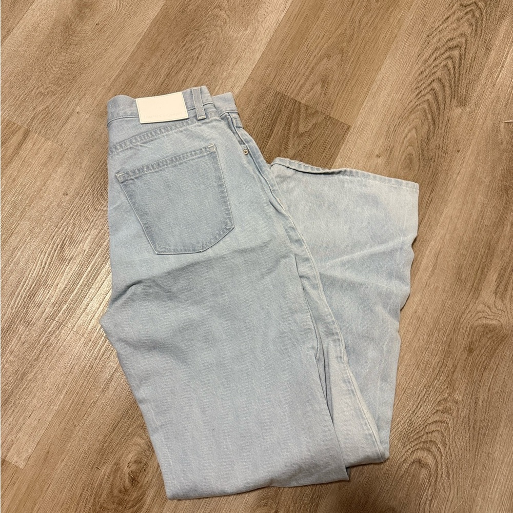 Aritzia Denim Forum Farrah High Rise Wide Leg Jeans